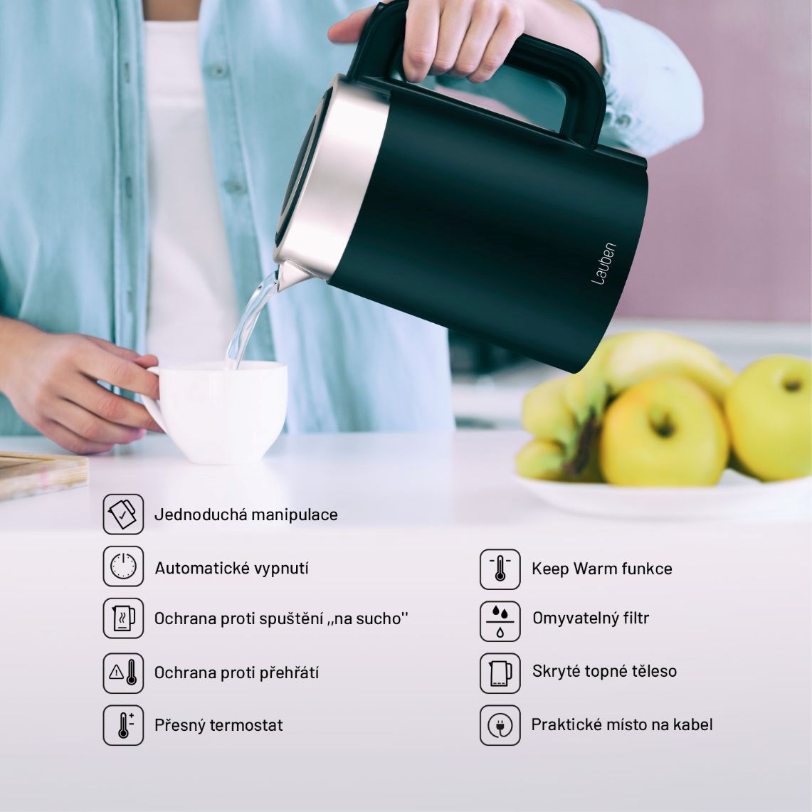 Lauben Electric Kettle EK17SB3 