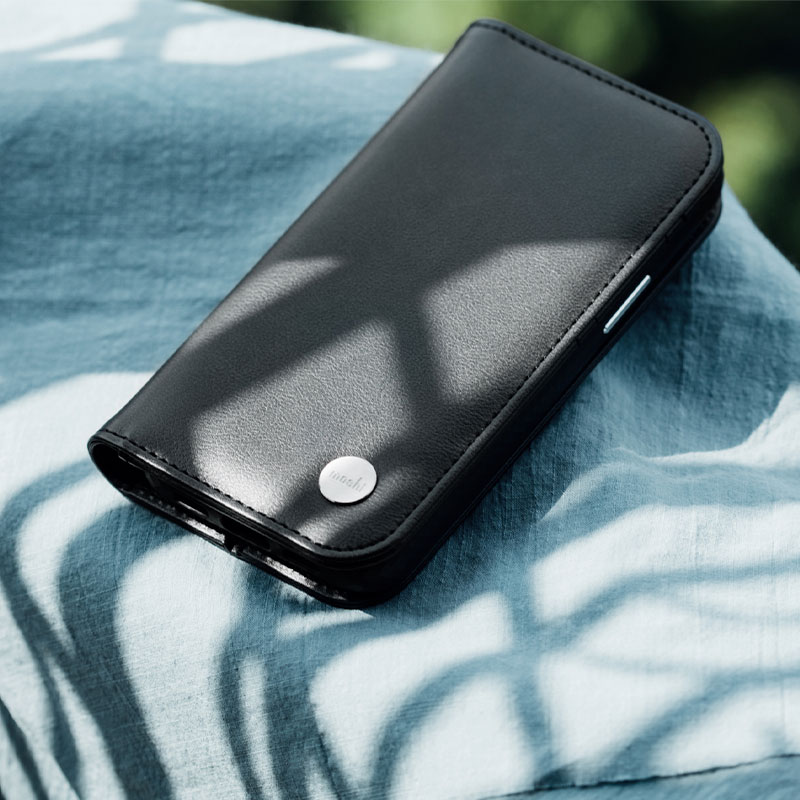 Moshi puzdro Overture with Detachable Magnetic Wallet pre iPhone 12 Pro Max - Black6 