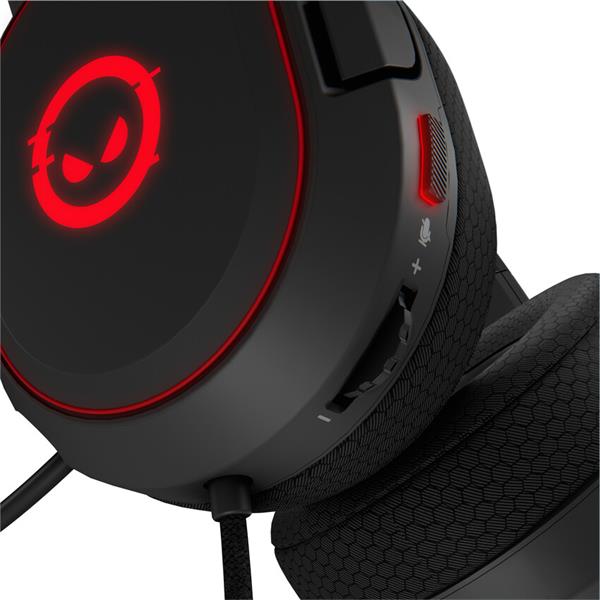 Lorgar Kaya 460, herný headset pre najvýkonnejších hráčov, USB-A, LED indikácia hovoru, čierny11 