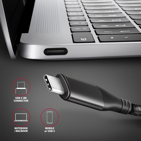 AXAGON RVC-HI2MC, USB-C -> HDMI 2.0a redukcia / kábel 1.8m, 4K/ 60Hz HDR106 