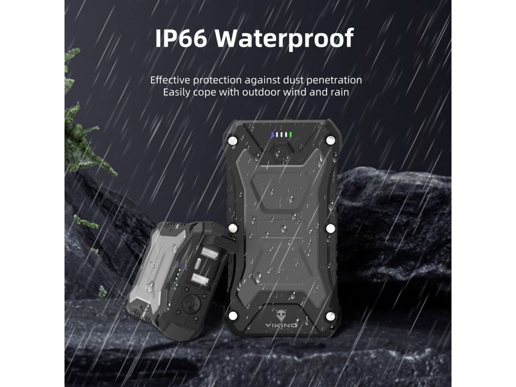 Outdoorová powerbanka Viking SKADI III/ Output:DC, 1xUSB-C, 2xUSB-A/ Wireless charge 15W max/ 30000mAh5 