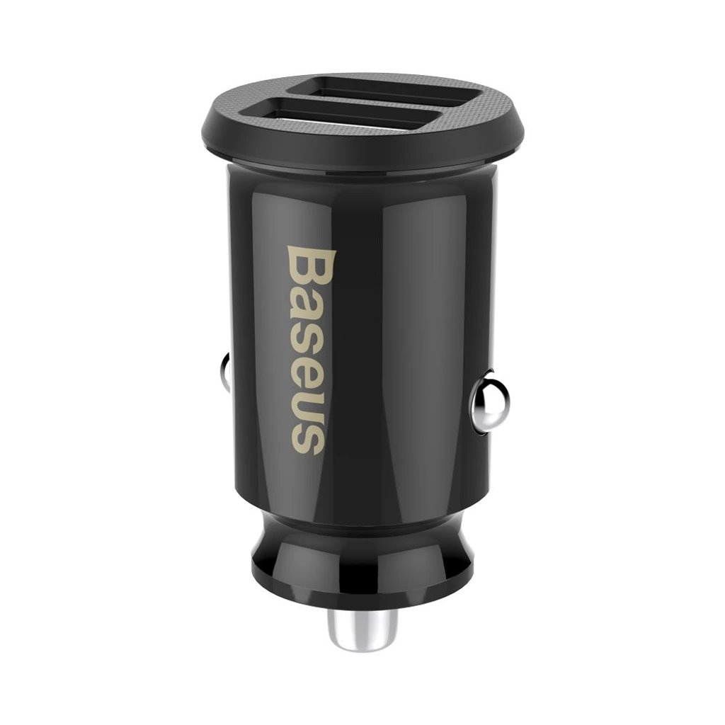 Baseus CCALL-ML01 Grain Nabíjačka do Autá 15.5W 2x USB Black2 