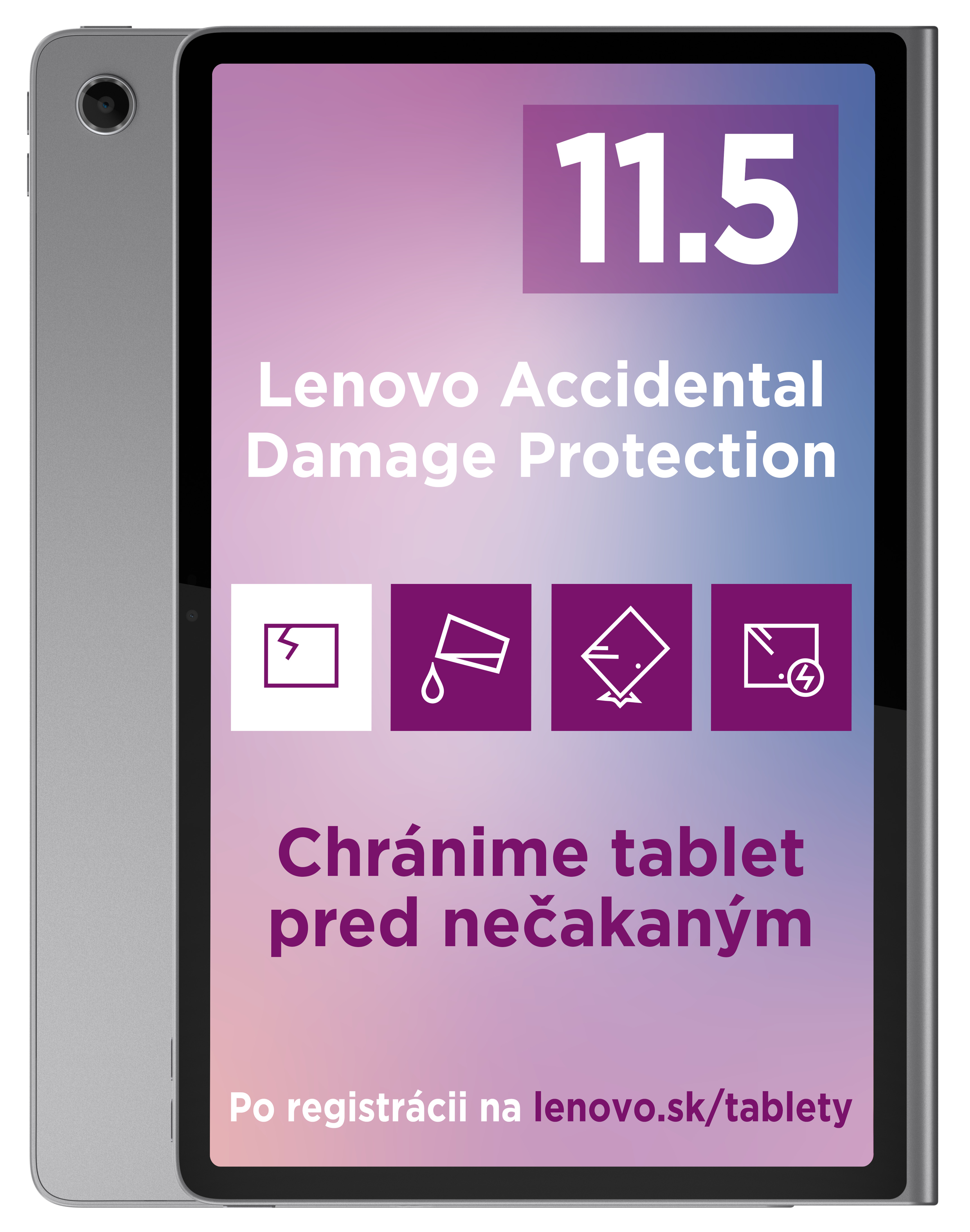 Lenovo TAB Plus 11,5"2000x1200  MTK-G99 8GB 256GB Wifi Sleeve Luna Grey0 
