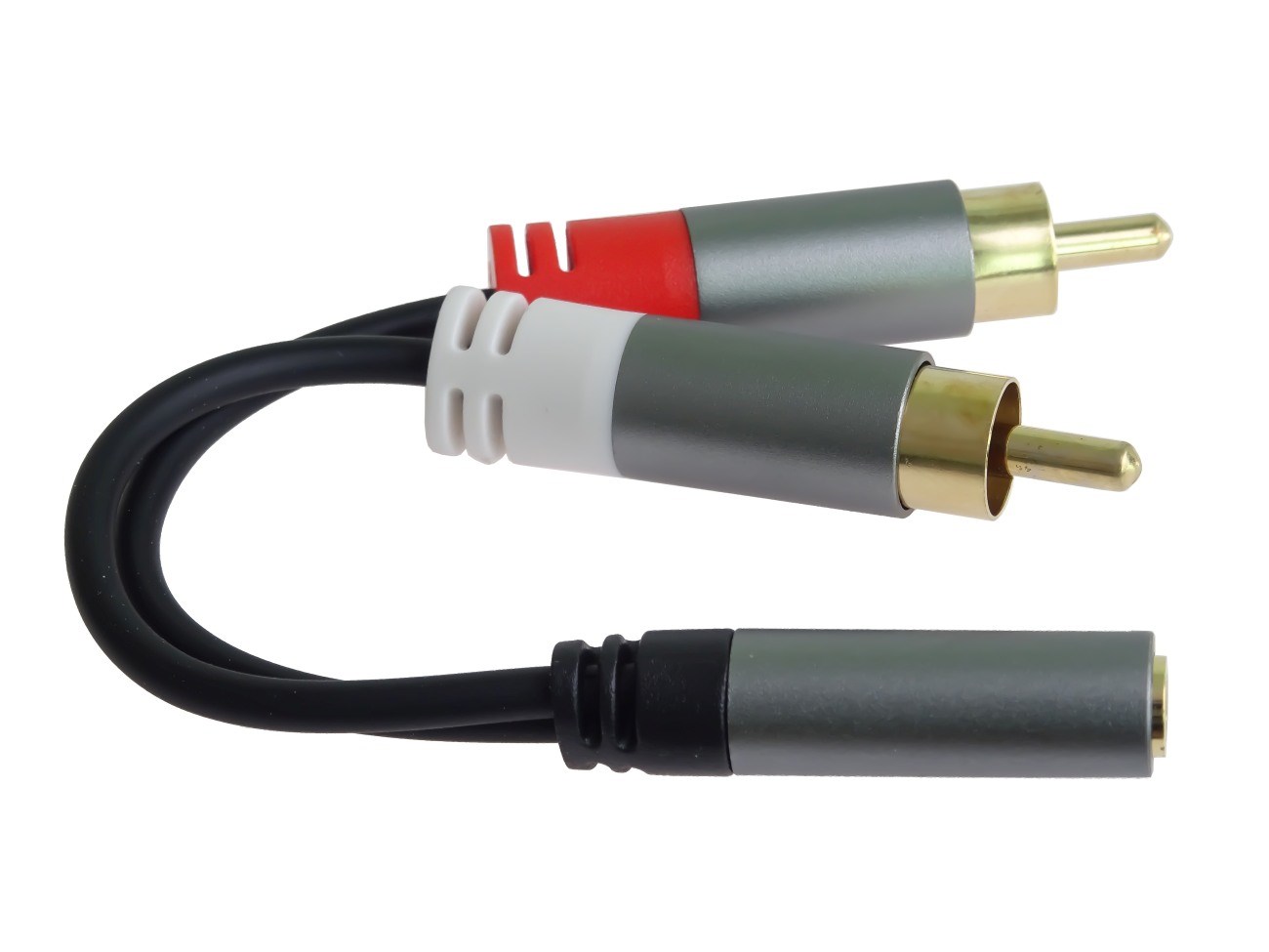 PremiumCord kabel HQ Jack 3.5mm Female - 2x CINCH Male 15cm1 
