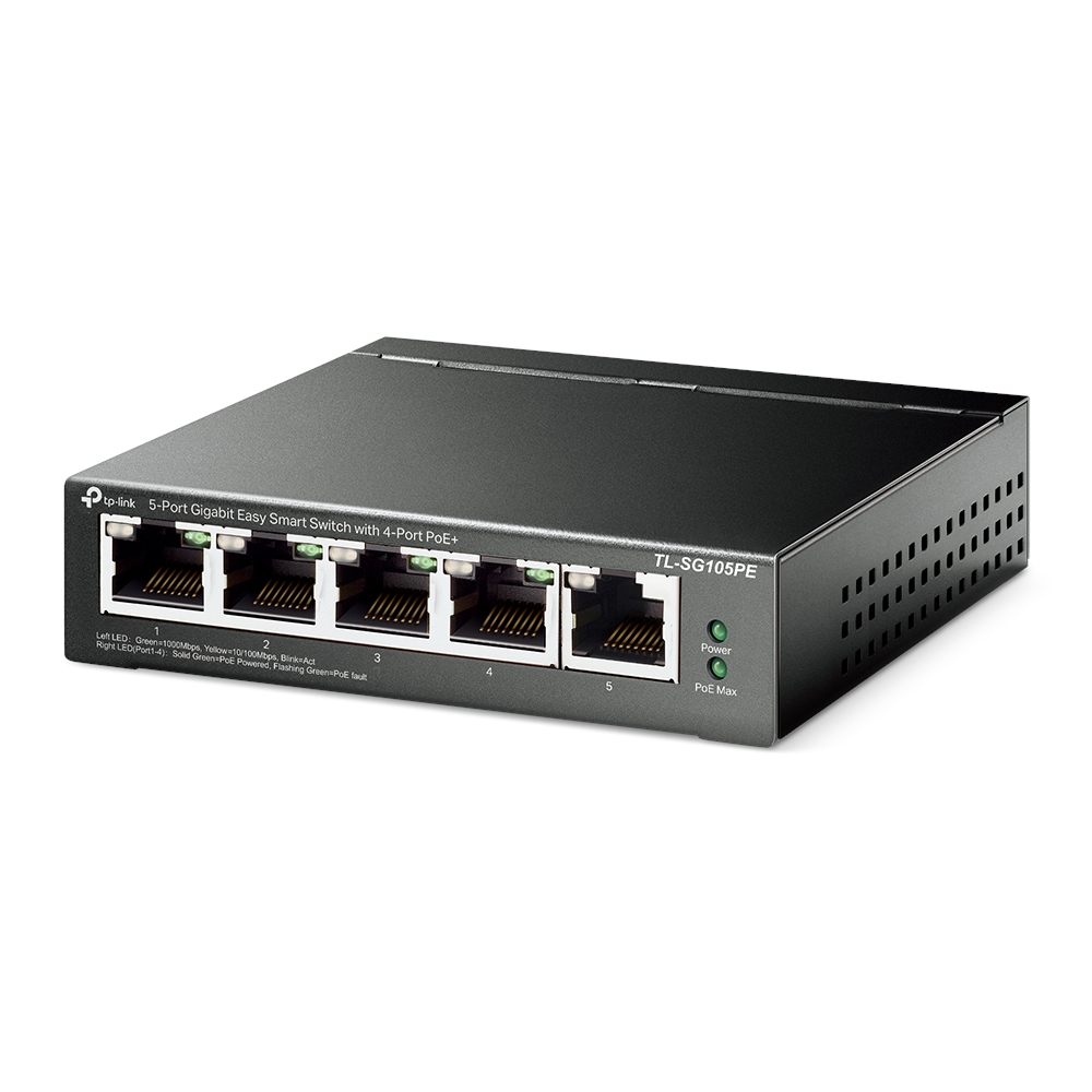 TP-Link TL-SG105PE 5xGb (4xPOE+) 65W Easy Smart Switch0 