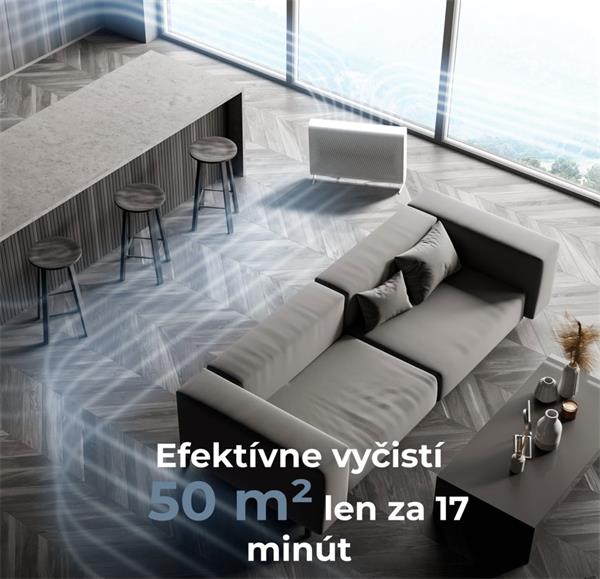 AENO Čistička vzduchu AP2S - 50m2, 420m3/h,SMART, Tvoc senzor, Carbon&HEPA H13, UV lampa, ION, na stenu11 