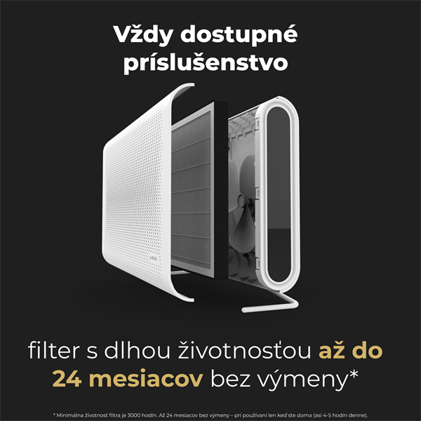 AENO Čistička vzduchu AP2S - 50m2, 420m3/h,SMART, Tvoc senzor, Carbon&HEPA H13, UV lampa, ION, na stenu16 