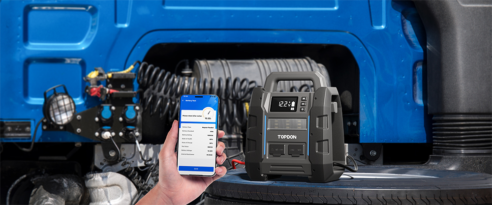 TOPDON štartér a tester autobatérie V4500Plus/ 32000mAh(120Wh)/ max. výstupný prúd 4500A/ / IP656 