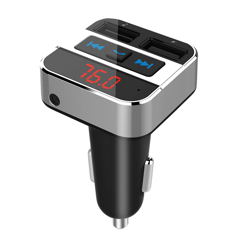 Solight FM transmitter s bluetooth připojením do auta,  2x USB + handsfree0 
