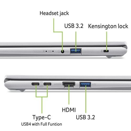 ACER NTB Aspire Go 15 (AG15-72P-5046), Core 5 120U, 15.6"FHD, 16GB, 512GB SSD, Intel Graphics, Linux, Silver0 