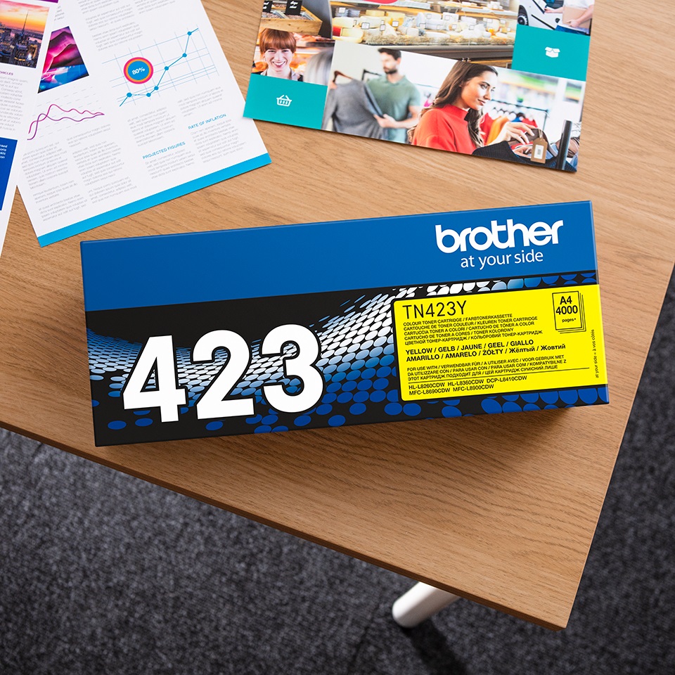 Brother TN-423Y, toner žltá, 4 000 str.0 