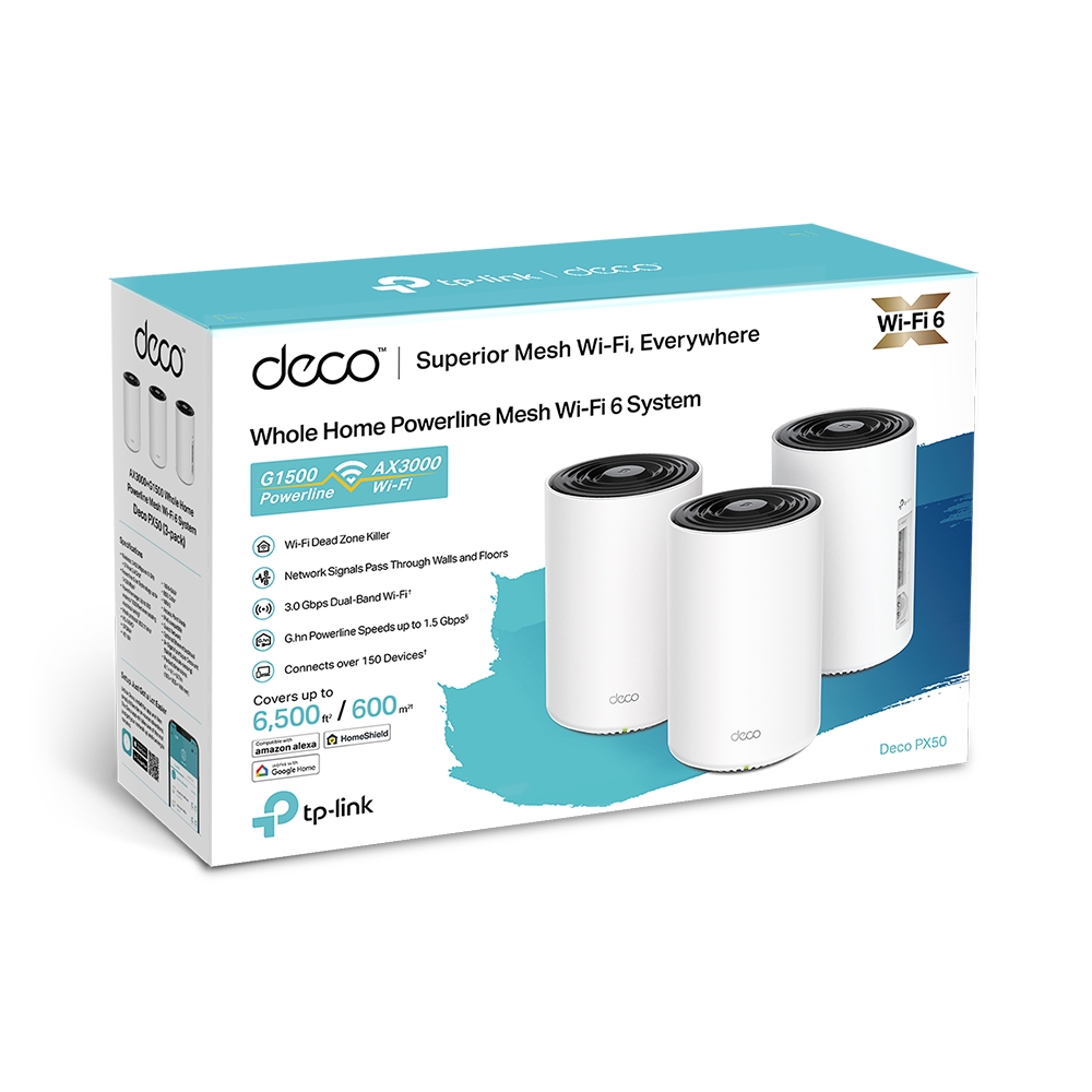 TP-Link AX3000+G1500 Powerline Deco PX50(3-pack)2 