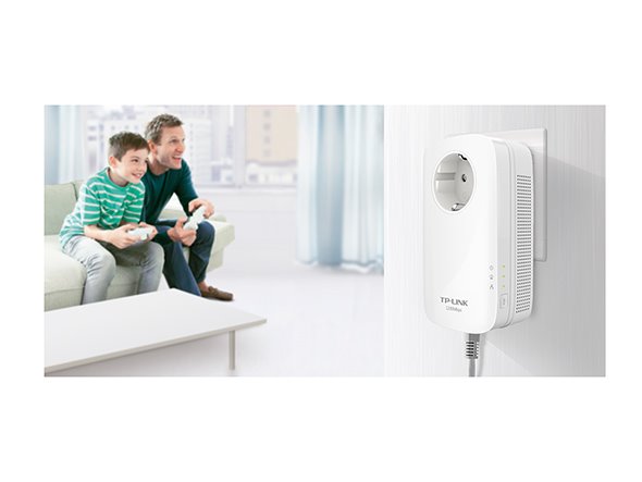 AV1300 Gigabit Passthrough Powerline Starter Kit KIT: 2× TL-PA8010P SPEED: 1300 Mbps Powerline SPEC: Qualcomm CPU, 1× Gi2 