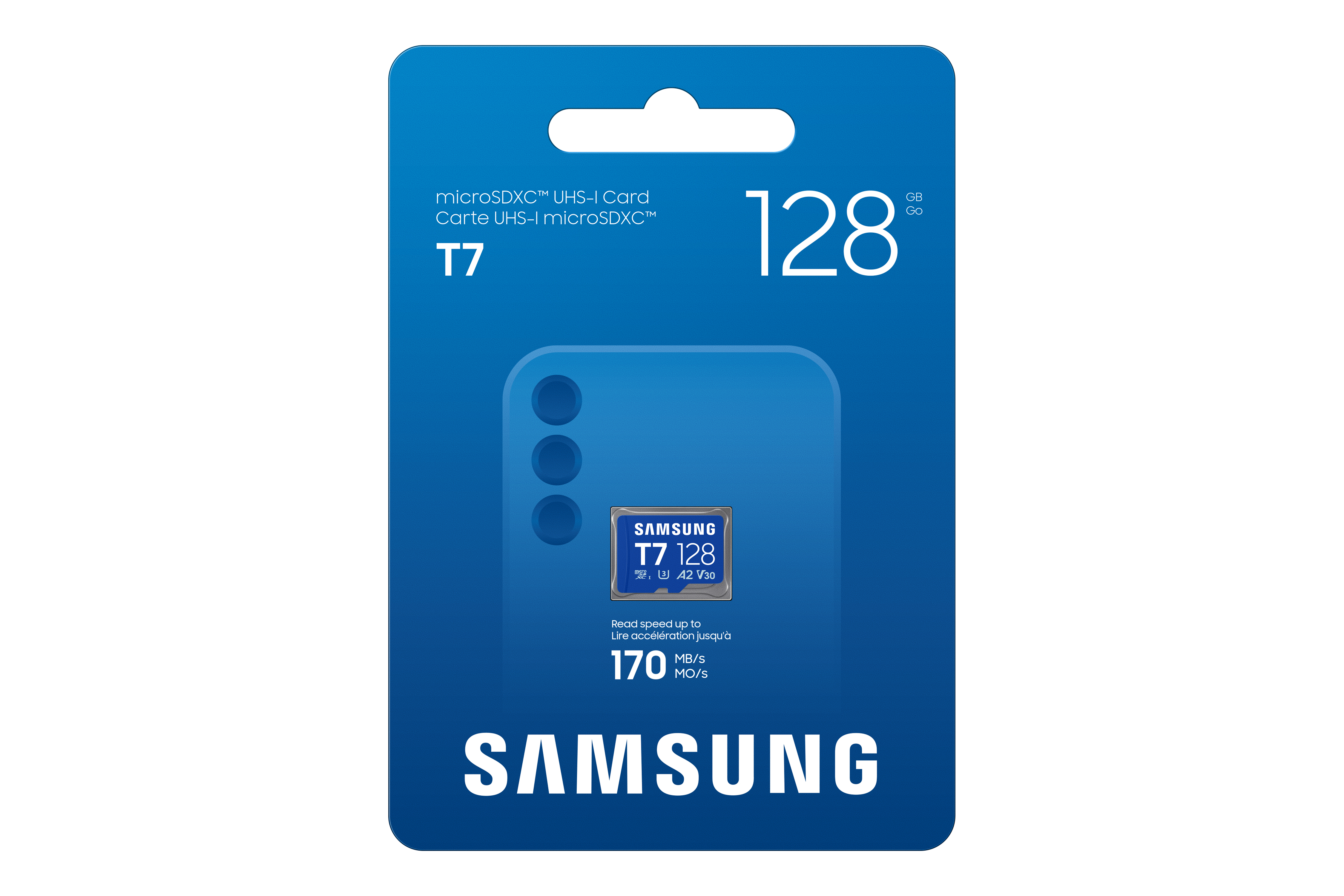 Samsung T7/ Micro SDXC/ 128GB/ UHS-I U3 / Class 10/ Modrá2 