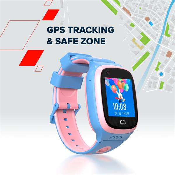 Canyon Zefir KW-49, smart hodinky pre deti, E-SIM 4G VoLTE, GPS, Video volania, SOS tlačidlo, modré7 