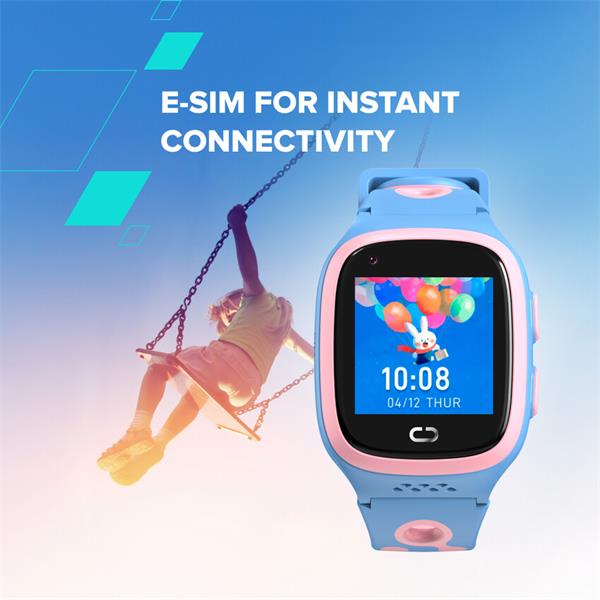 Canyon Zefir KW-49, smart hodinky pre deti, E-SIM 4G VoLTE, GPS, Video volania, SOS tlačidlo, modré3 