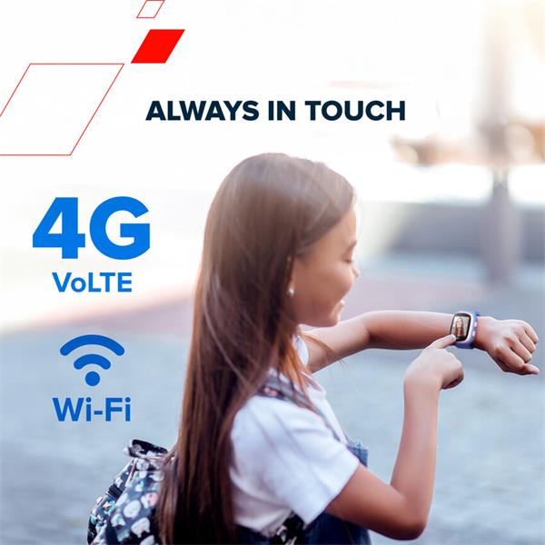 Canyon Zefir KW-49, smart hodinky pre deti, E-SIM 4G VoLTE, GPS, Video volania, SOS tlačidlo, modré4 