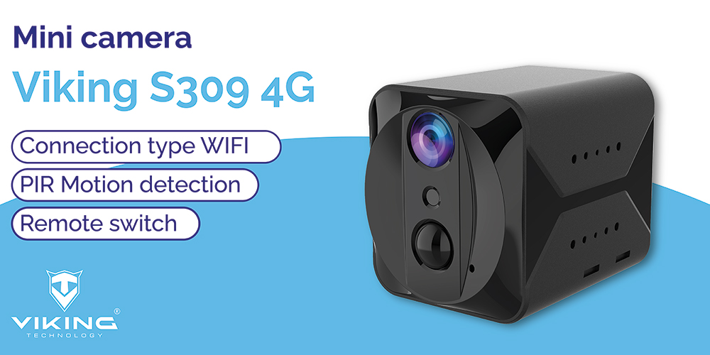 Minikamera Viking S309 4G/ 1080P/ nočné videnie/ pohybový senzor/ 2500mAh/ mobilné aplikácie10 