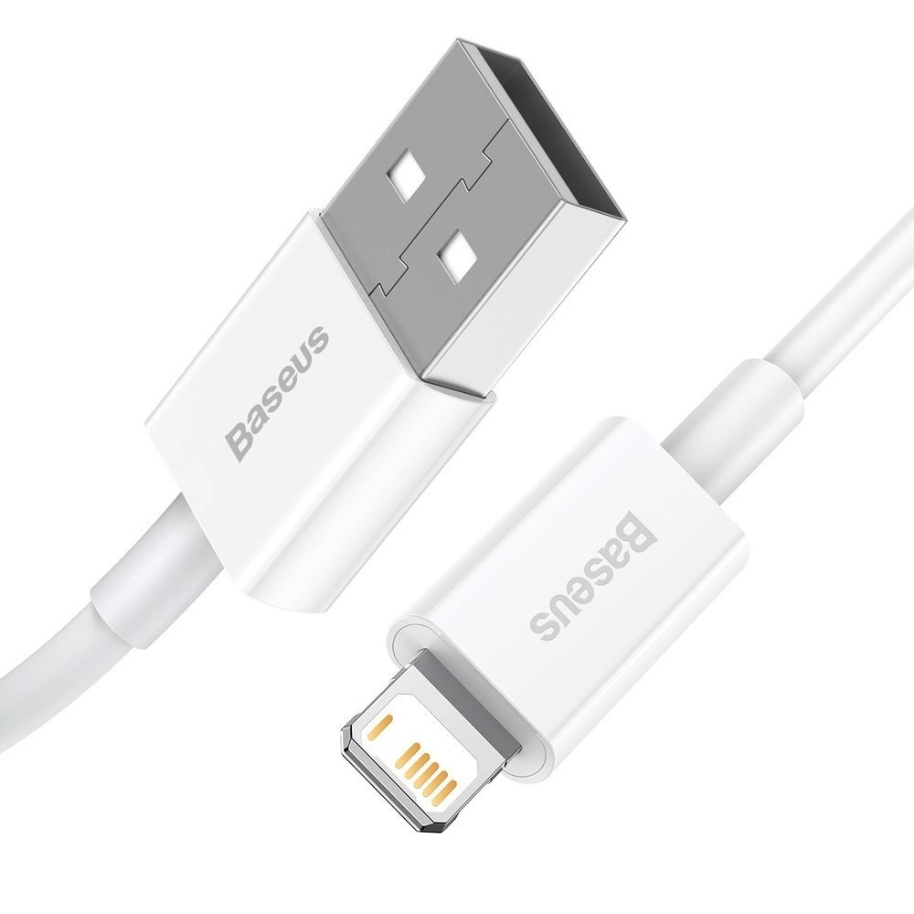 Baseus Dátový kábel Superior Series USB/ Lightning 1m (2.4 A) biela0 