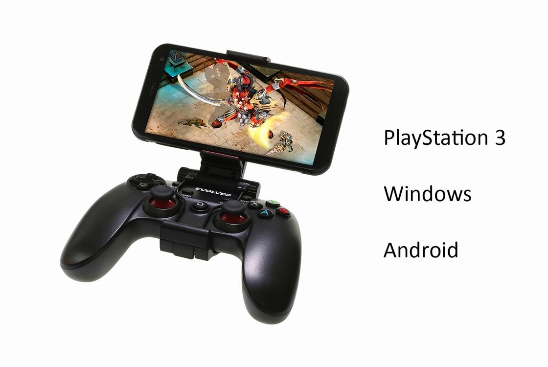 EVOLVEO Fighter F1,  bezdrátový gamepad pro PC,  PlayStation 3,  Android box/ smartphone2 