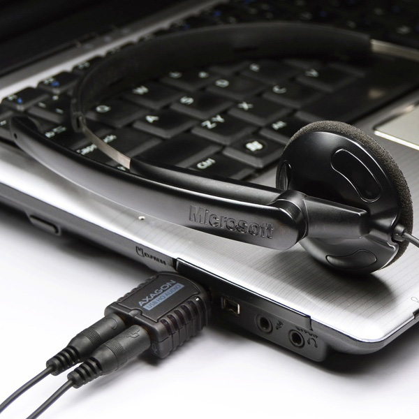 AXAGON ADA-17, USB 2.0 - externá zvuková karta HQ MINI, 96kHz/ 24-bit stereo, vstup USB-A11 