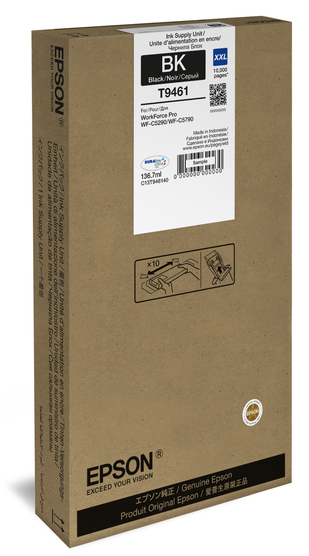Epson séria WF-C5x90 - Ink Cartridge Black XXL1 