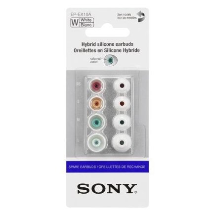 SONY náhradné silik. koncovky do slúchadiel, biele0 