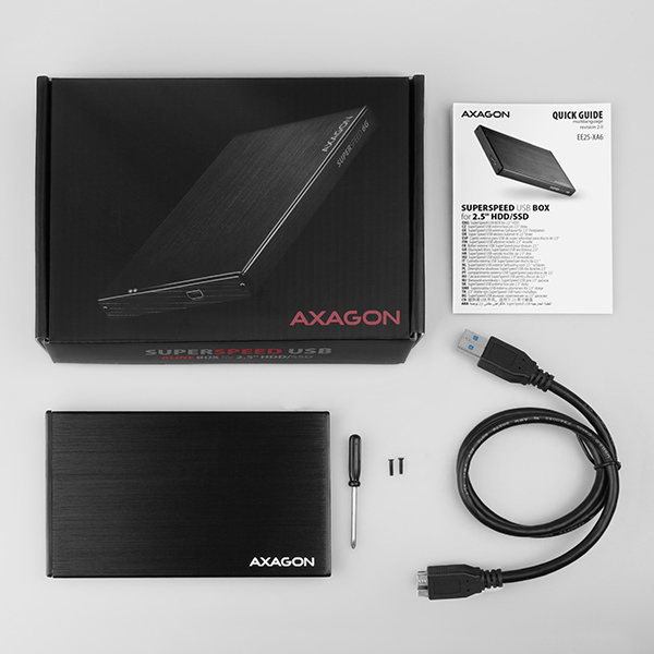AXAGON EE25-XA6, USB 3.2 Gen 1 - SATA 6G, 2.5" externí ALINE box13 
