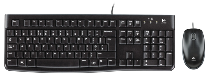 PROMO CZ set Logitech MK120, drátový, USB, CZ/ SK2 