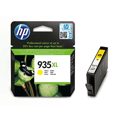HP 935XL Yellow Ink Cartridge, 825str, C2P26AE0 