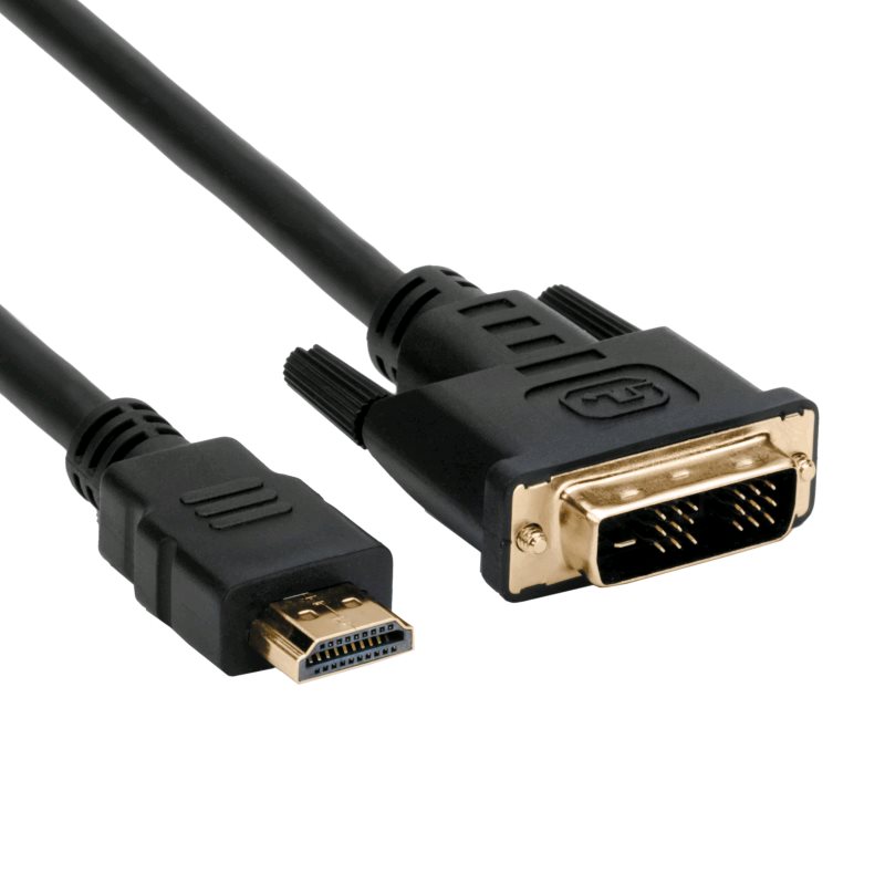Kábel C-TECH HDMI-DVI, M/ M, 1, 8 m0 