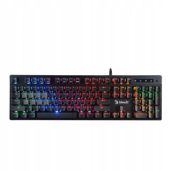 A4tech Bloody Klávesnice B500N,  herní klávesnice,  mechanická,  drátová,  Mecha-Like Switch,  CZ/ SK,  Černá