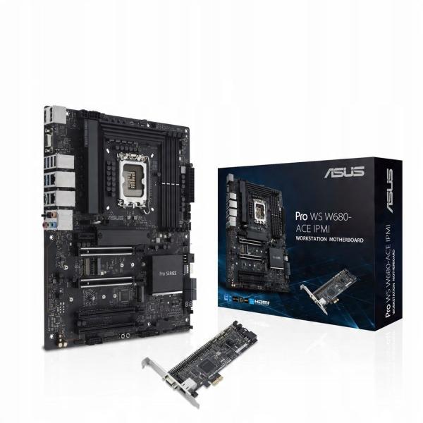 ASUS PRO WS W680-ACE IPMI, LGA1700, DDR5 2.5 Gb Ethernet, PCIe 4.0 M.21