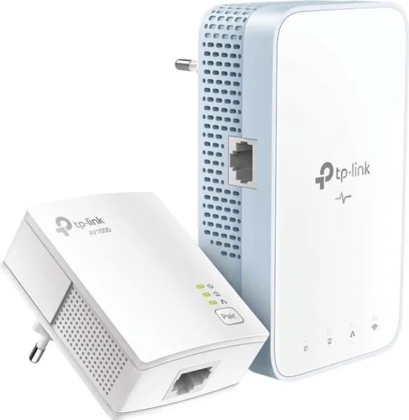 TP-LINK "AV1000 Gigabit Powerline AC750 Wi-Fi KitKIT: 1× TL-WPA7517 + 1× TL-PA7017TL-WPA7517:SPEED: 300 Mbps at 2.4 G