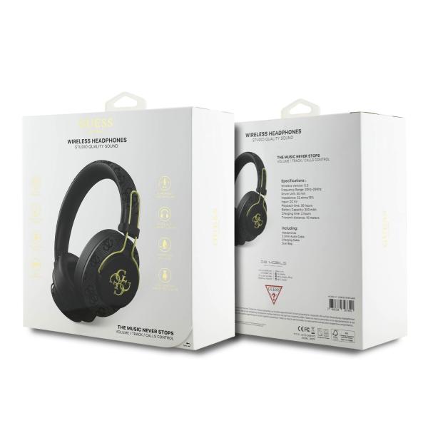 Slúchadlá Guess PU 4G Metal Logo ENC čierne3