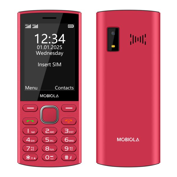 Mobil MOBIOLA MB4280 4G, červená2