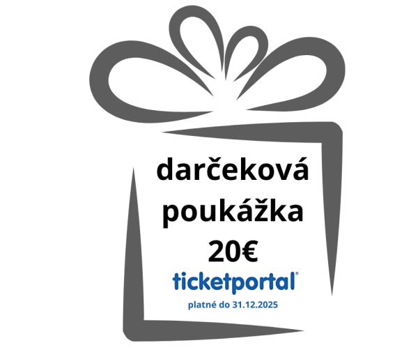 Darčeková poukážka ticketportal 20€
