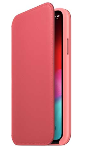 Puzdro iPhone XS Leather Folio Peony Pink2