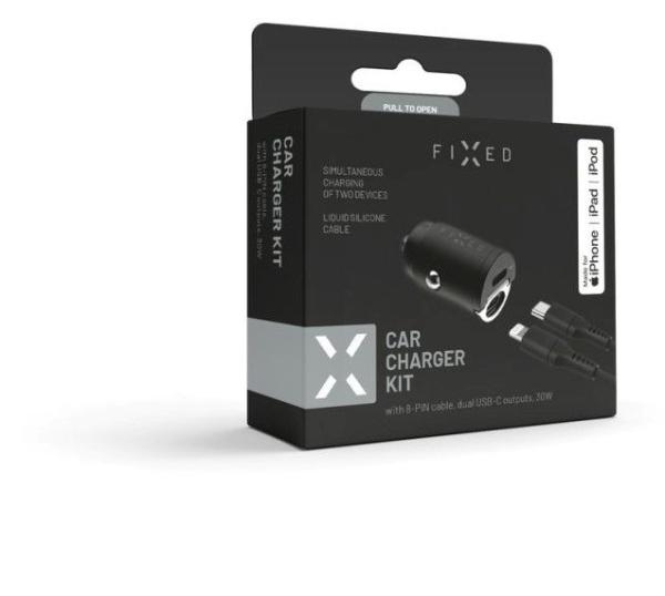 FIXED 2xUSB-C, USB-C/ Lightning, 1, 2 m, MFI, 30W5