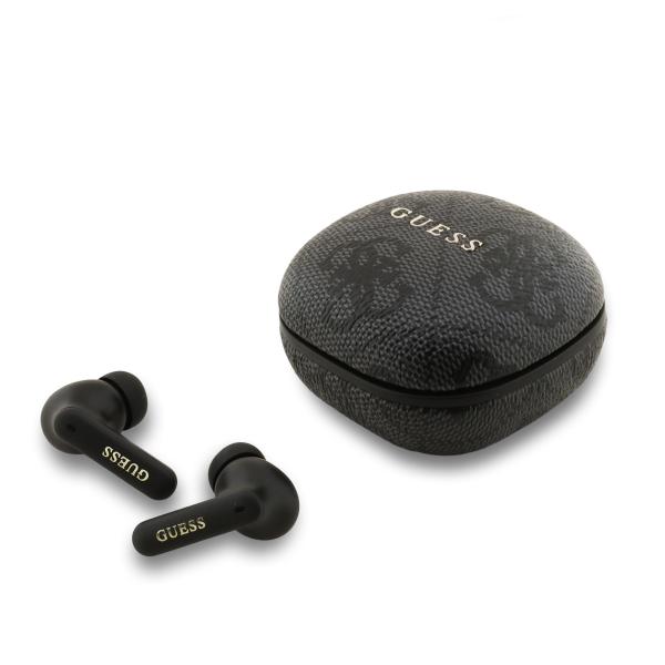 Guess PU 4G Metal Logo ENC TWS Bezdrôtové Slúchadlá čierne