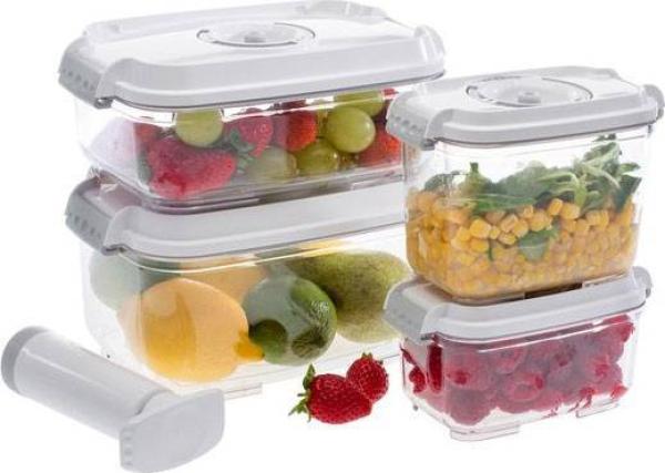 Set vákuových dóz 157530, biela2