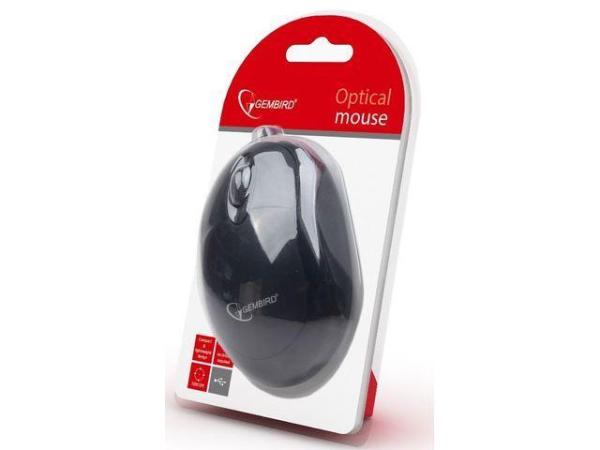 Myš GEMBIRD MUS-U-01,  drôtová,  optická,  vertikálna,  1200-3200 dpi,  USB,  čierna