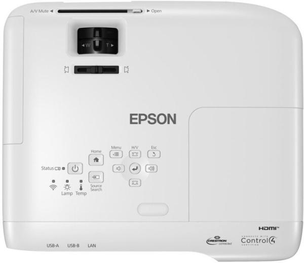 Epson projektor EB-992F, 3LCD, FullHD, 4000ANSI, 16000:1, HDMI, LAN, WiFi, Miracast2