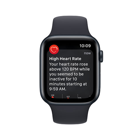 Apple Watch SE GPS 44mm Tmavo atramentové hliníkové puzdro s tmavo atramentový športovým remienkom 3 