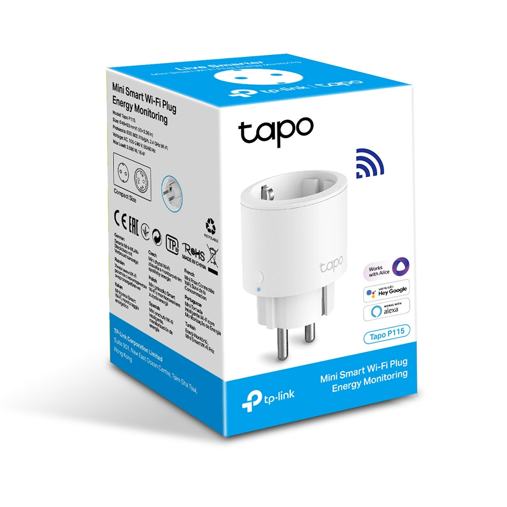 German type plug! Mini Smart Wi-Fi Socket, Energy Monitoring SPEC: 100-240 V, Max Load 16 A, 50/60 Hz, 2.4 GHz Wi-Fi net1 