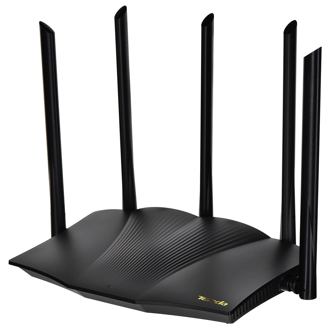 Tenda TX12 Pro AX3000 WiFi 6 Router, 1x GWAN, 3x GLAN, IPv6, 5x 6dBi, WPA3, Mesh, CZ app2 