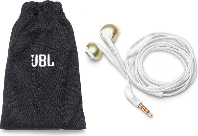 Sluchadla JBL T205 Champagne Gold1 