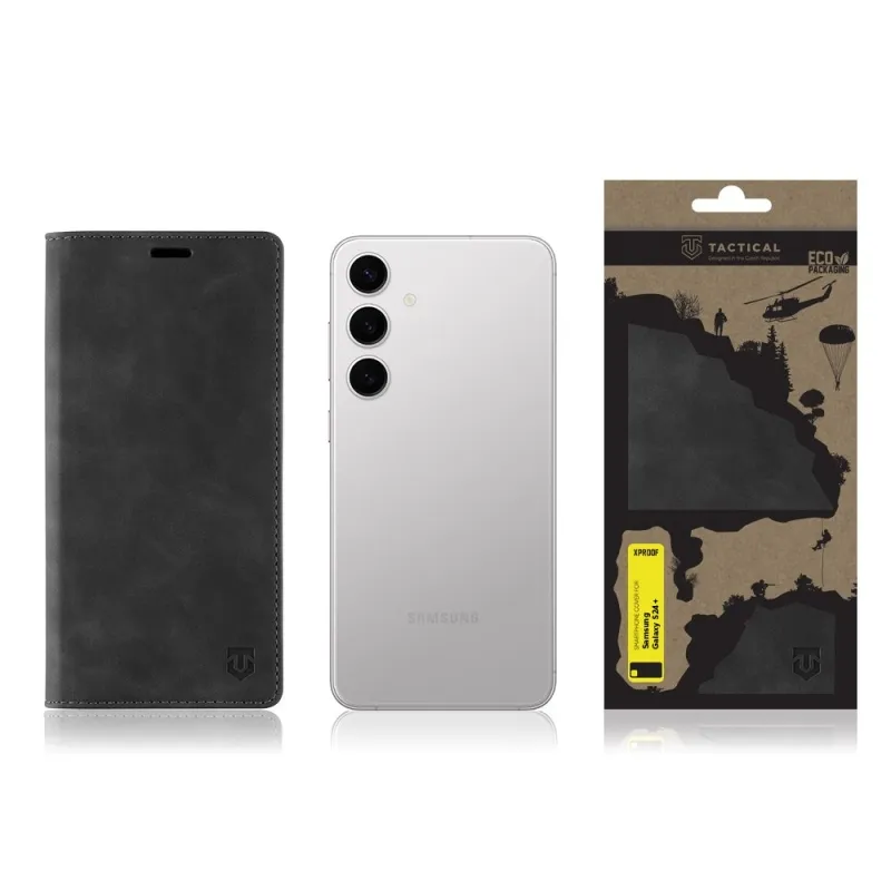 Tactical flipové pouzdro Xproof pro Samsung Galaxy S24+ Black Hawk2 