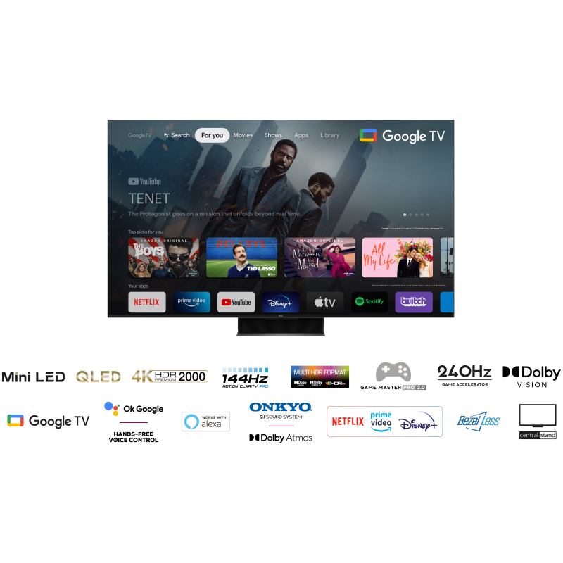 TCL 43P635 TV SMART Google TV LED 109cm 4K UHD 2400 PPI 50Hz Dir1 