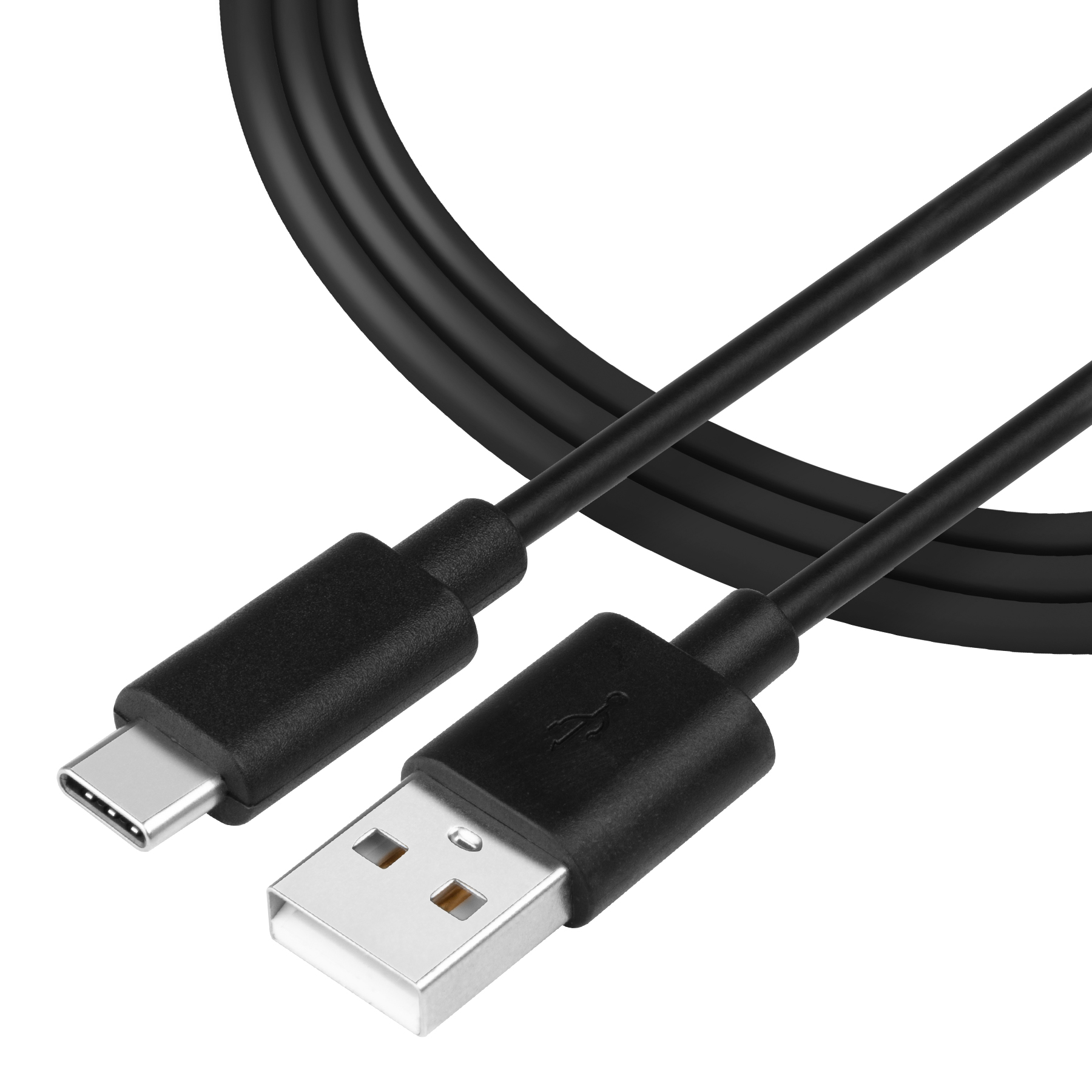 Kabel USB-A/USB-C 1m čierny1 